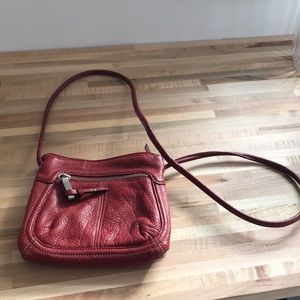 Designer red crossbody small bag